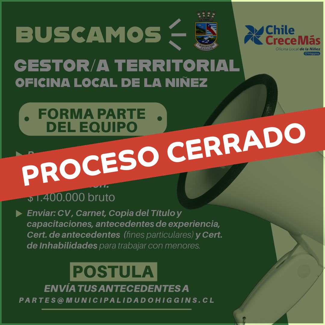 Cierre Proceso Postulación OLN