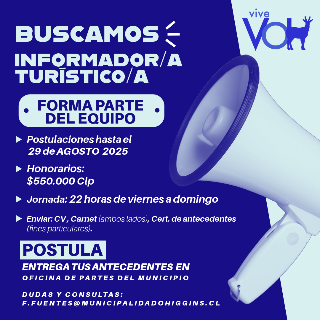 Buscamos Informador/a Turístico/a